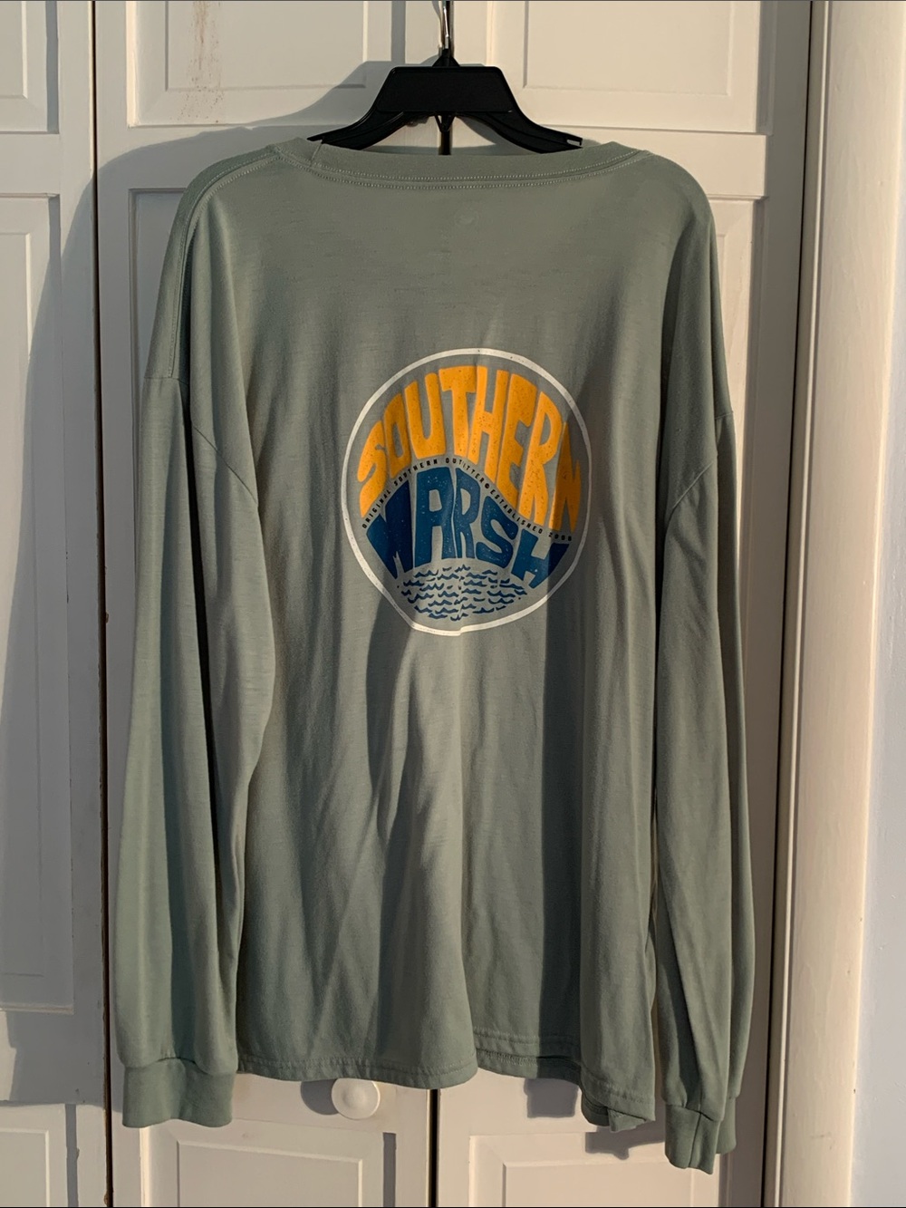 Southern Marsh Men's Long Sleeve Pocket Tee - Sage